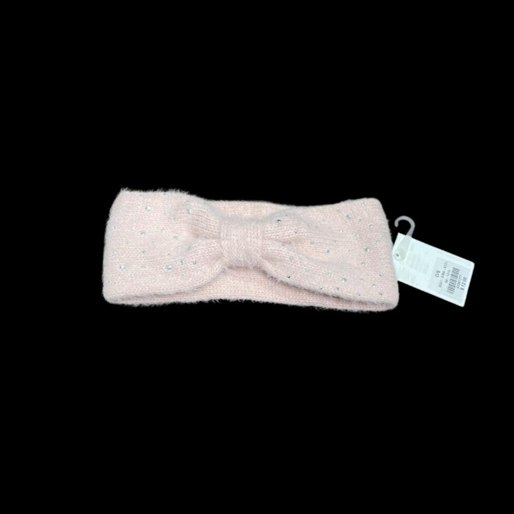 Brand NEW (NWT) Forever 21 Girl's Pink Winter Headband with Silver Glitter 🎀❄️